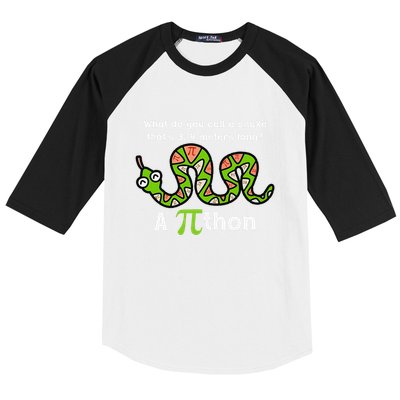 Funny Pi Day 3.14 Pithon Python Math Teachers Students Joke .Png Baseball Sleeve Shirt