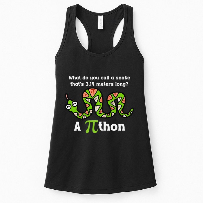 Funny Pi Day 3.14 Pithon Python Math Teachers Students Joke .Png Womens Tank Top