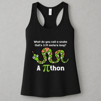 Funny Pi Day 3.14 Pithon Python Math Teachers Students Joke .Png Womens Tank Top