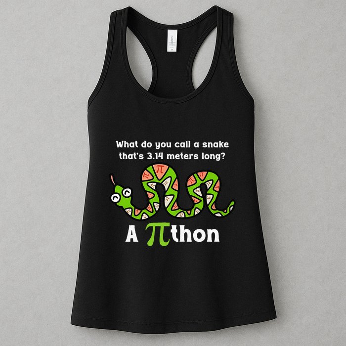 Funny Pi Day 3.14 Pithon Python Math Teachers Students Joke .Png Womens Tank Top