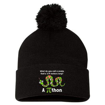 Funny Pi Day 3.14 Pithon Python Math Teachers Students Joke .Png Pom Pom 12in Knit Beanie