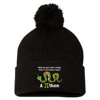Funny Pi Day 3.14 Pithon Python Math Teachers Students Joke .Png Pom Pom 12in Knit Beanie