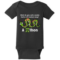 Funny Pi Day 3.14 Pithon Python Math Teachers Students Joke .Png Baby Bodysuit