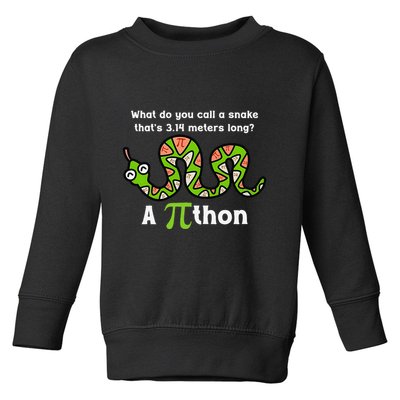 Funny Pi Day 3.14 Pithon Python Math Teachers Students Joke .Png Toddler Sweatshirt