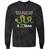 Funny Pi Day 3.14 Pithon Python Math Teachers Students Joke .Png Tie-Dye Long Sleeve Shirt