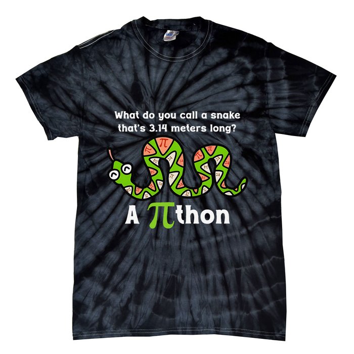 Funny Pi Day 3.14 Pithon Python Math Teachers Students Joke .Png Tie-Dye T-Shirt