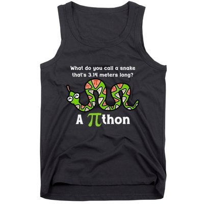 Funny Pi Day 3.14 Pithon Python Math Teachers Students Joke .Png Tank Top