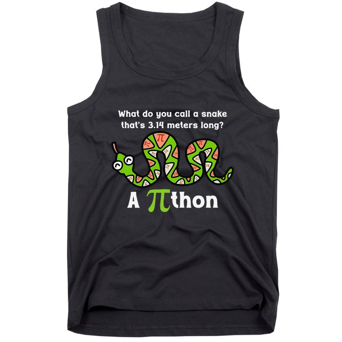 Funny Pi Day 3.14 Pithon Python Math Teachers Students Joke .Png Tank Top