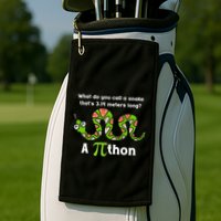 Funny Pi Day 3.14 Pithon Python Math Teachers Students Joke .Png Golf Towel