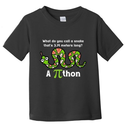 Funny Pi Day 3.14 Pithon Python Math Teachers Students Joke .Png Toddler T-Shirt