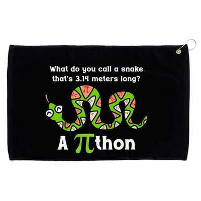 Funny Pi Day 3.14 Pithon Python Math Teachers Students Joke .Png Grommeted Golf Towel