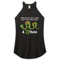 Funny Pi Day 3.14 Pithon Python Math Teachers Students Joke .Png Women's Perfect Tri Rocker Tank