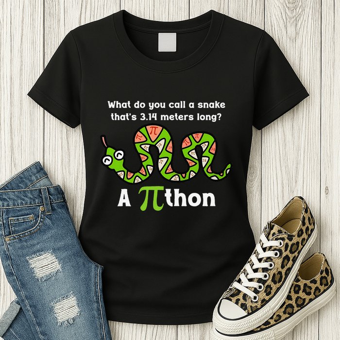Funny Pi Day 3.14 Pithon Python Math Teachers Students Joke .Png Womens T-Shirt