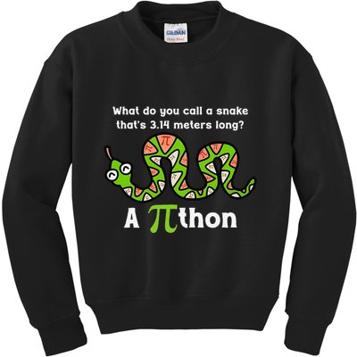 Funny Pi Day 3.14 Pithon Python Math Teachers Students Joke .Png Kids Sweatshirt