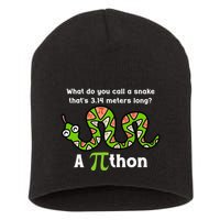 Funny Pi Day 3.14 Pithon Python Math Teachers Students Joke .Png Short Acrylic Beanie