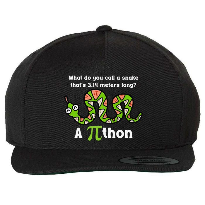 Funny Pi Day 3.14 Pithon Python Math Teachers Students Joke .Png Wool Snapback Cap