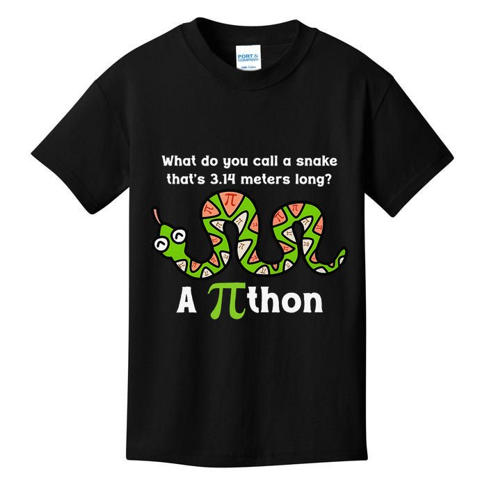 Funny Pi Day 3.14 Pithon Python Math Teachers Students Joke .Png Kids T-Shirt