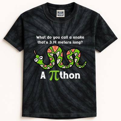 Funny Pi Day 3.14 Pithon Python Math Teachers Students Joke .Png Kids Tie-Dye T-Shirt