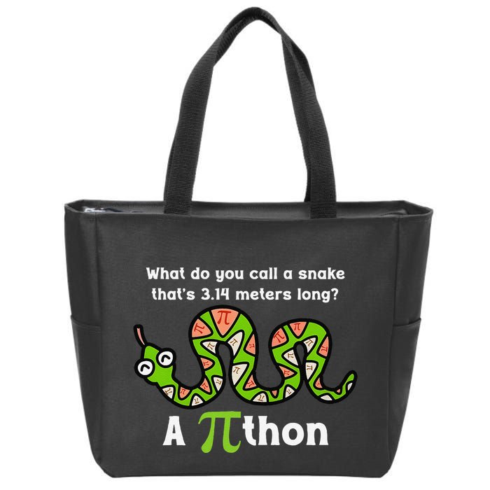 Funny Pi Day 3.14 Pithon Python Math Teachers Students Joke .Png Zip Tote Bag