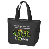 Funny Pi Day 3.14 Pithon Python Math Teachers Students Joke .Png Zip Tote Bag