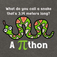 Funny Pi Day 3.14 Pithon Python Math Teachers Students Joke .Png Cotton Canvas Backpack