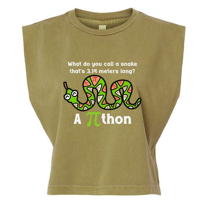 Funny Pi Day 3.14 Pithon Python Math Teachers Students Joke .Png Garment-Dyed Women's Muscle Tee