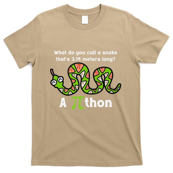 Funny Pi Day 3.14 Pithon Python Math Teachers Students Joke .Png T-Shirt