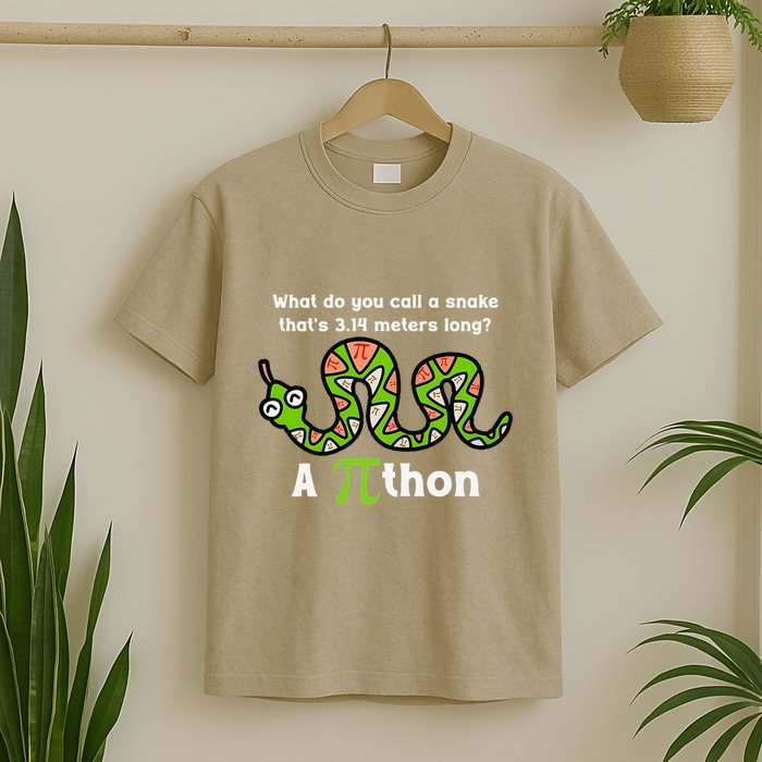 Funny Pi Day 3.14 Pithon Python Math Teachers Students Joke .Png T-Shirt