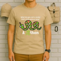Funny Pi Day 3.14 Pithon Python Math Teachers Students Joke .Png T-Shirt