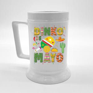 Funny Pickleball Dinko De Mayo Cinco De Mayo Pickleball Pun Beer Stein