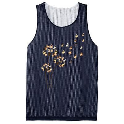 Flower Pug Dogs Dandelion Funny Animal Lovers S Mesh Reversible Basketball Jersey Tank