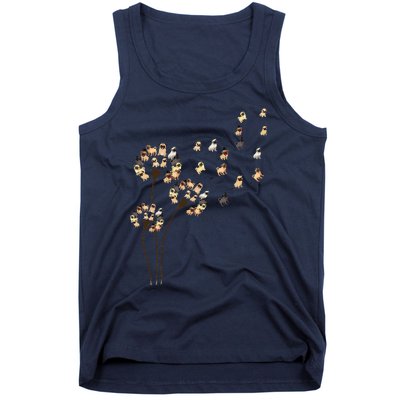 Flower Pug Dogs Dandelion Funny Animal Lovers S Tank Top