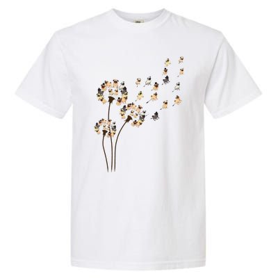 Flower Pug Dogs Dandelion Funny Animal Lovers S Garment-Dyed Heavyweight T-Shirt