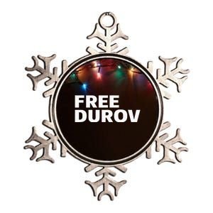 Free Pavel Durov Privacy Is Not A Crime Metallic Star Ornament