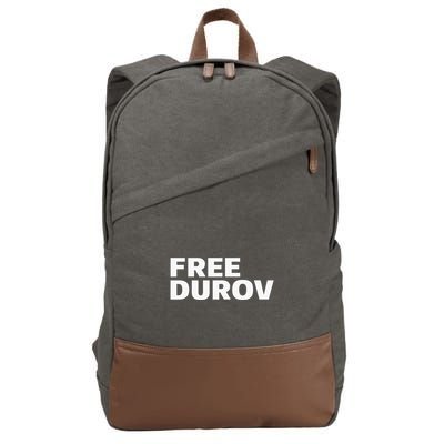 Free Pavel Durov Privacy Is Not A Crime Cotton Canvas Backpack