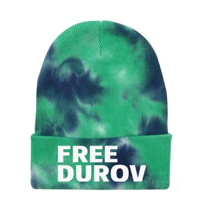 Free Pavel Durov Privacy Is Not A Crime Tie Dye 12in Knit Beanie