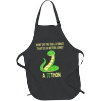 Funny Pi Day 3.14 Pithon Python Math Teachers Students Joke .Png Full-Length Apron With Pockets