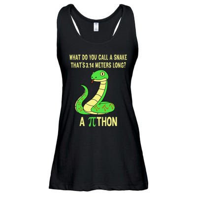 Funny Pi Day 3.14 Pithon Python Math Teachers Students Joke .Png Ladies Essential Flowy Tank
