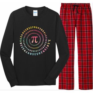 Funny Pi Day Math Lover Gift Long Sleeve Pajama Set