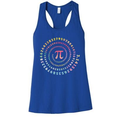 Funny Pi Day Math Lover Gift Women's Racerback Tank