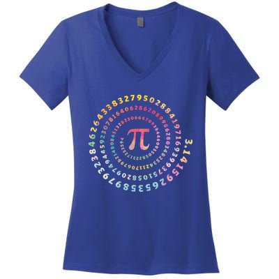 Funny Pi Day Math Lover Gift Women's V-Neck T-Shirt