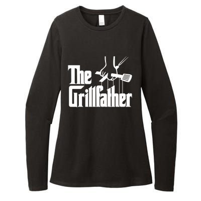 Funny Parody Dad Grilling Bbq Meat Humor Grillfather Gift Womens CVC Long Sleeve Shirt