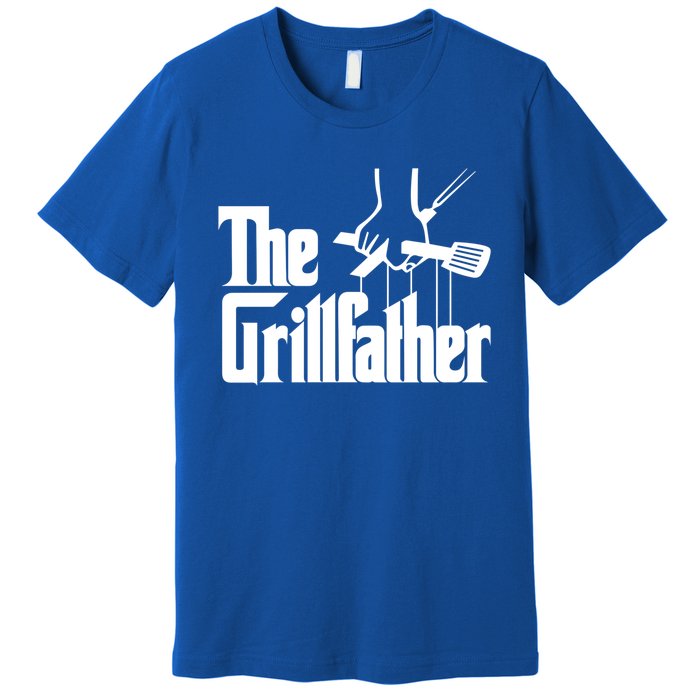 Funny Parody Dad Grilling Bbq Meat Humor Grillfather Gift Premium T-Shirt