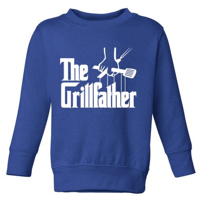 Funny Parody Dad Grilling Bbq Meat Humor Grillfather Gift Toddler Sweatshirt