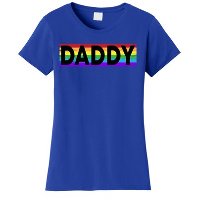 Funny Pride Daddy Gift Proud Gay Lesbian Lgbt Gift Father's Day Gift Women's T-Shirt