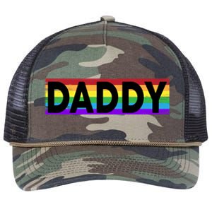 Funny Pride Daddy Gift Proud Gay Lesbian Lgbt Gift Father's Day Gift Retro Rope Trucker Hat Cap