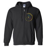 Funny Pi Day Spiral Pi Math For Pi Day Groovy Full Zip Hoodie