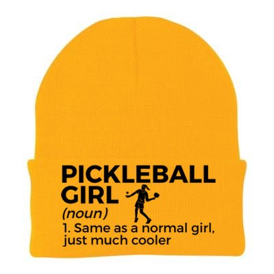 Funny Pickleball Definition Gift Knit Cap Winter Beanie