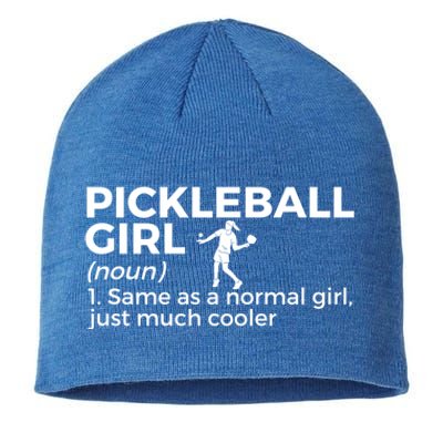 Funny Pickleball Definition Gift Sustainable Beanie