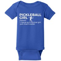 Funny Pickleball Definition Gift Baby Bodysuit